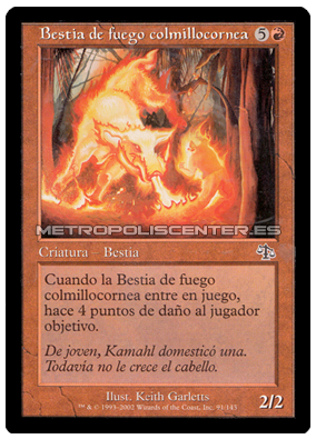 Bestia de Fuego Colmillocornea (EN)